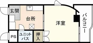 グレース中広通り【3階】の間取り
