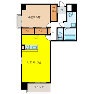 岐阜県岐阜市長住町10【マンション】の間取り