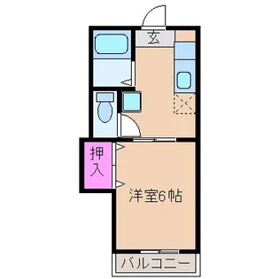 スカイグリーン【2階】の間取り
