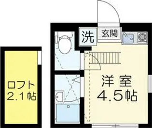 マーベラス国分寺東恋ヶ窪II【2階】の間取り