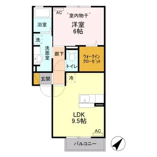 群馬県太田市石橋町【アパート】の間取り