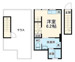 千葉県千葉市花見川区南花園1【アパート】の間取り