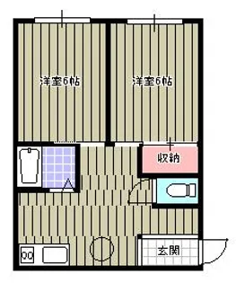 ハイツイトウ【2階】の間取り