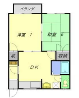 フレグランス松原【2階】の間取り