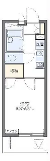 レオパレスFine中沢【1階】の間取り