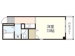 フォンテーヌ勝間【4階】の間取り