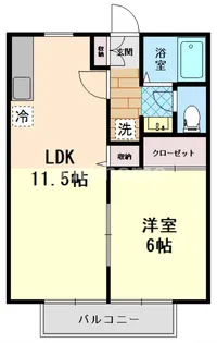 ピースフルハウス桂【2階】の間取り