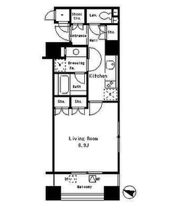 パークアクシス麻布仙台坂【3階】の間取り