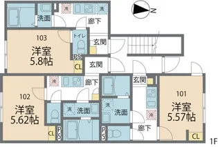埼玉県川口市芝新町【アパート】の間取り