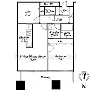 芝浦アイランド エアタワー【35階】の間取り