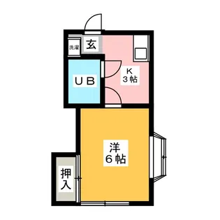 1Kの間取り画像