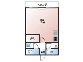 赤畑アパート【5階】の間取り
