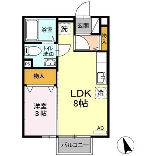 パルティール【2階】の間取り
