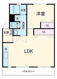 ハラッパ団地・草加1【4階】の間取り