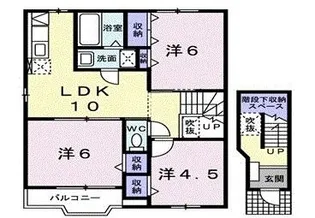 ランドスケ-プJ I【2階】の間取り