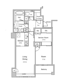 ザ・神宮前レジデンス【4階】の間取り