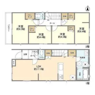 千葉県千葉市中央区大巌寺町【一戸建】の間取り