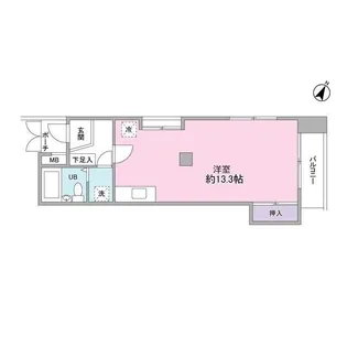 東京都大田区東雪谷2【マンション】の間取り