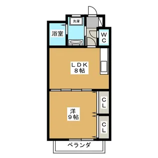 メゾンドグロリア【4階】の間取り