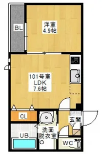 Grandtic Glory 五日市(仮称Grandtic五日市3)【1階】の間取り