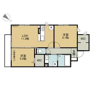 千葉県市川市富浜1【アパート】の間取り