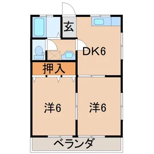 アピア勝山【2階】の間取り