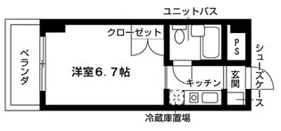 シェルマン則武【6階】の間取り