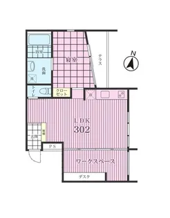神奈川県横浜市港北区大倉山3【マンション】の間取り