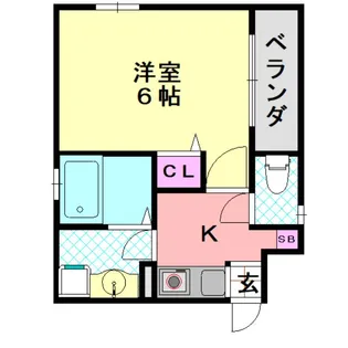 ウィンドベル平野本町【2階】の間取り