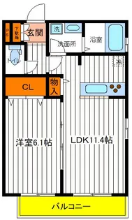 東京都日野市万願寺6【アパート】の間取り