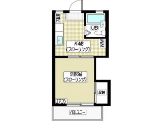 サザンハイツ (2F)【2階】の間取り