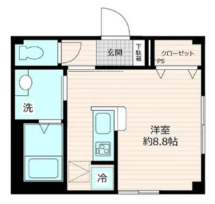 ビューノ小竹向原【1階】の間取り