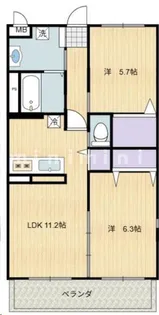 熊本県熊本市東区御領2【マンション】の間取り