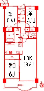 東戸塚アーバンコンフォート壱番館【4階】の間取り