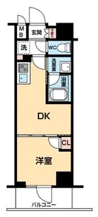 ハーモニーレジデンス大塚山手インサイド【6階】の間取り