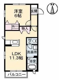 幡生SHM サンヒルズコート【2階】の間取り