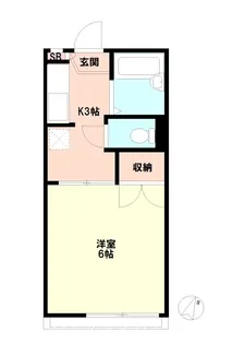 アネックス三ケ島【2階】の間取り