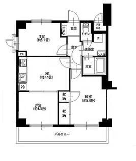 3DKの間取り画像