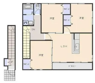 群馬県前橋市下新田町【アパート】の間取り