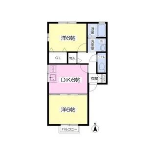 サニーコートKOBARI【1階】の間取り