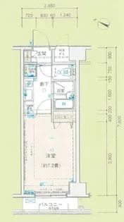 ヴェルト新宿【13階】の間取り