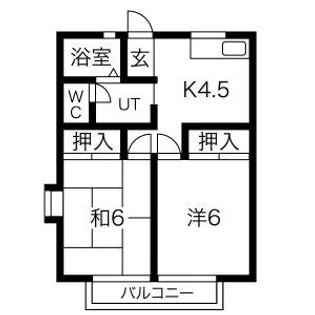 2Kの間取り画像