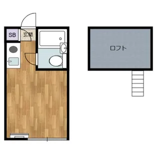 1Rの間取り画像