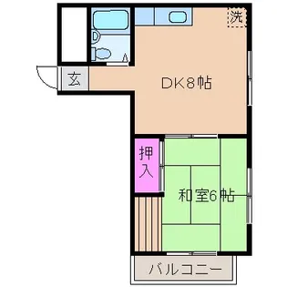ハイム永塚【3階】の間取り