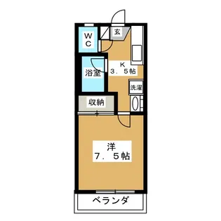 メゾンドベル【1階】の間取り