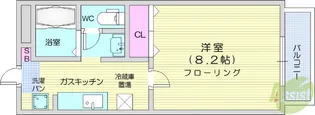 グランシティ黒松【1階】の間取り