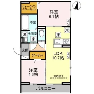 Bleu Lapin【1階】の間取り