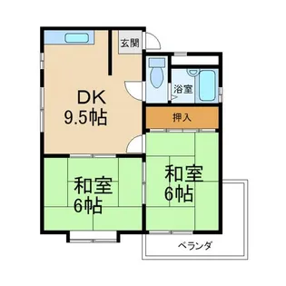 サンコーポ香里I【2階】の間取り
