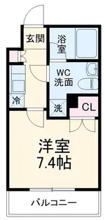 エクセリア溝ノ口【1階】の間取り