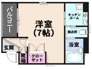 ケイアンドエス高宮【3階】の間取り